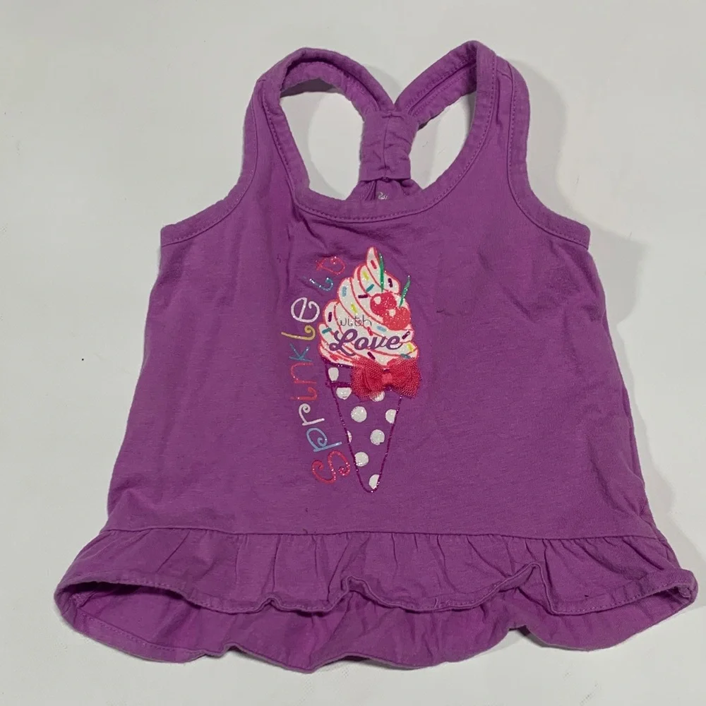 Purple Kids‎ Tank Top with Ice Cream Design Children’s Place 4271 9-12 months